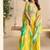 Lemon green digital print indowestern wedding collection free size upto 42