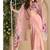 Baby pink digital print indowestern wedding collection free size upto 42