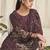 brown georgette digital printed dress material