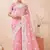 dusty gajri color resham & sequins embroidered gold crush silk blend saree
