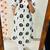 Floral printed white round neck pure cotton kurta set with trouser