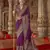 purple banarasi zari woven designer saree