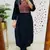 Floral embroidered black round neck  cotton kurta set with trouser
