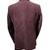 Burgundy tailored corduroy notch lapel blazer
