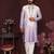 Lavender sequins embroidered cotton kurta for men | festive designer ethnic wear trendy
