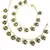 Green Pearl And Enamel Work Beads Anklet
