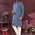 Dusty blue mirror work cotton blend straight kurta for men | festive ethnic trendy wear