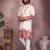 White khadi embroidered & printed designer kurta pyjama set for men     festival & wedding wear
