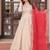 Red zari & sequins embroidered work jequard & kurta set for women