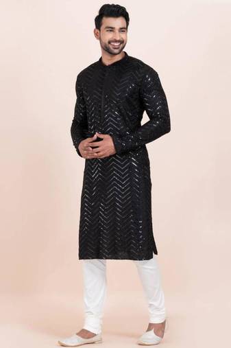 Woven kurta pyjama set for mens
