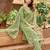 Women Floral Embroidered Regular Roman Slik Kurta with Trousers & Dupatta