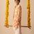 Yellow cotton printed jacket kurta pant