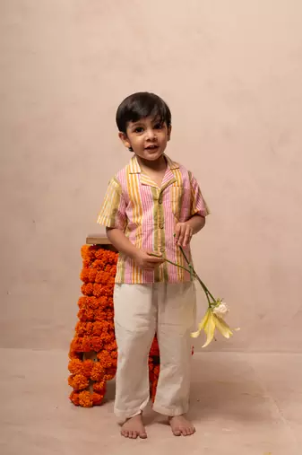 Multicolor cotton printed shirt