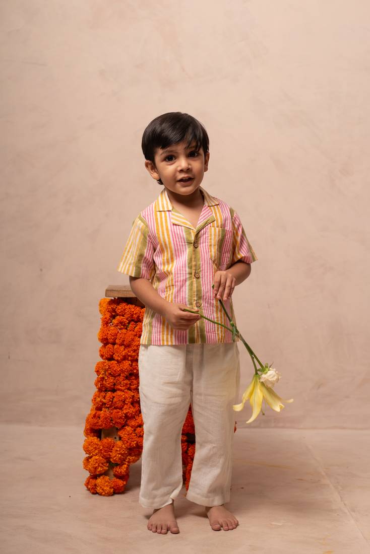 Multicolor cotton printed shirt