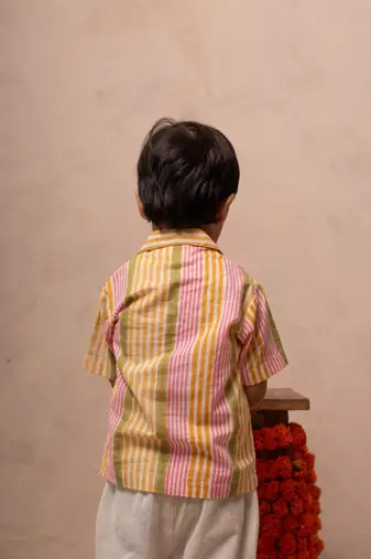 Multicolor cotton printed shirt