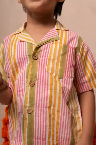 Multicolor cotton printed shirt