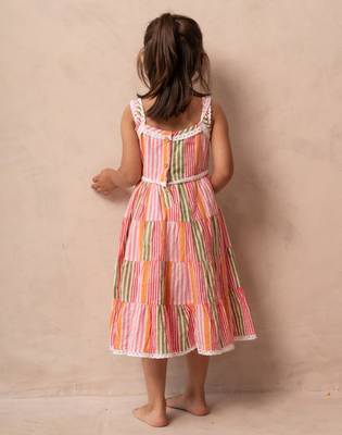 White cotton printed dresses 3