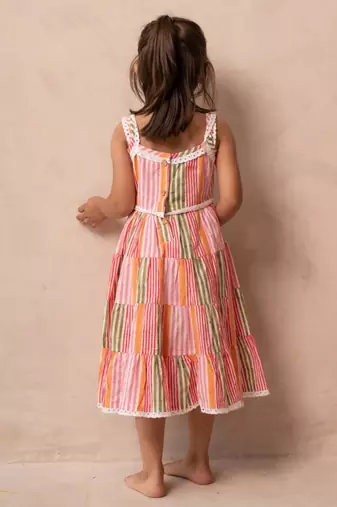 White cotton printed dresses