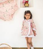 Blue cotton printed dresses