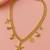 Jewelz gold finish starfish & shell pendant necklace