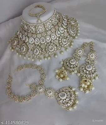 Indian kundan bridal jewellery set 1