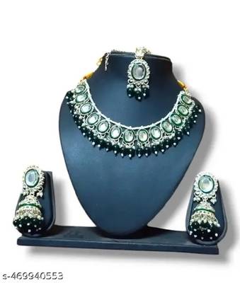 Minakari work kundan necklace set 1