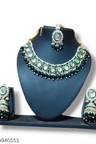 Minakari work kundan necklace set