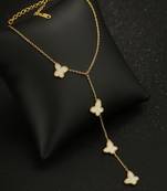 Jewelz gold butterfly drop necklace