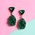 Jewelz green stone drops & danglers alloy earring for girls & women