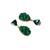 Jewelz green stone drops & danglers alloy earring for girls & women
