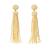 Jewelz handmade ivory beaded tassel earrings