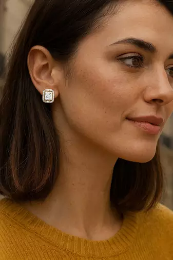 Jewelz’s american diamond stud earrings for every occasion | american diamond stud earrings | ad earring for women