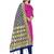 Pink woven silk blend unstitched churidar dress-materials