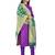 Purple woven silk blend unstitched churidar dress-materials