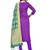 Purple woven silk blend unstitched churidar dress-materials