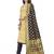 Cream woven silk blend unstitched churidar dress-materials