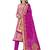 Pink woven silk blend unstitched churidar dress-materials