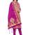 Pink woven silk blend unstitched churidar dress-materials