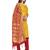 Yellow woven silk blend unstitched churidar dress-materials