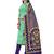 Green woven silk blend unstitched churidar dress-materials