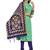 Green woven silk blend unstitched churidar dress-materials