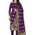 Purple woven silk blend unstitched churidar dress-materials