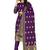 Purple woven silk blend unstitched churidar dress-materials