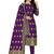 Purple woven silk blend unstitched churidar dress-materials