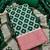 Green woven cotton unstitched churidar dress-materials