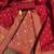 Red woven silk blend unstitched churidar dress-materials