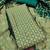Olive woven silk blend unstitched churidar dress-materials