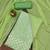 Green woven jacquard unstitched churidar dress-materials
