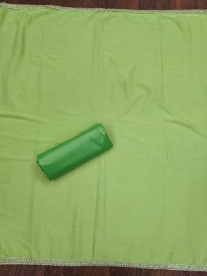 Green woven jacquard unstitched churidar dress-materials 4