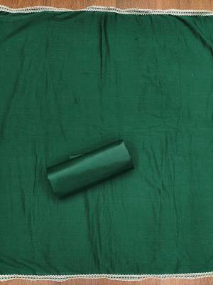 Green woven jacquard unstitched churidar dress-materials 4